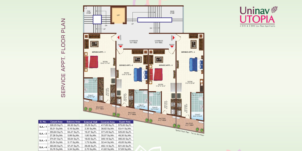  Service Apartments